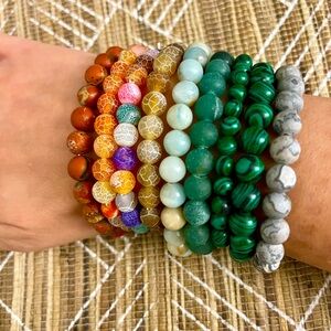 Beaded Bracelet Bundle of 9